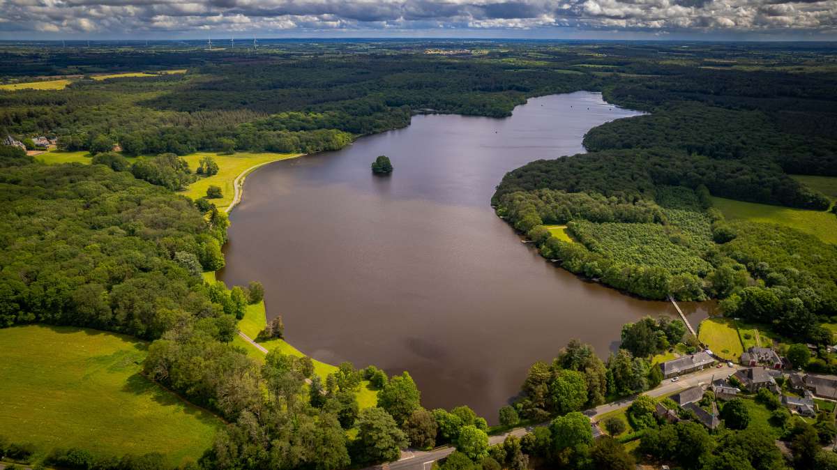 Drone Lakeview Chateau Lake Poiteviniere Lakeview Lake Poiteviniere